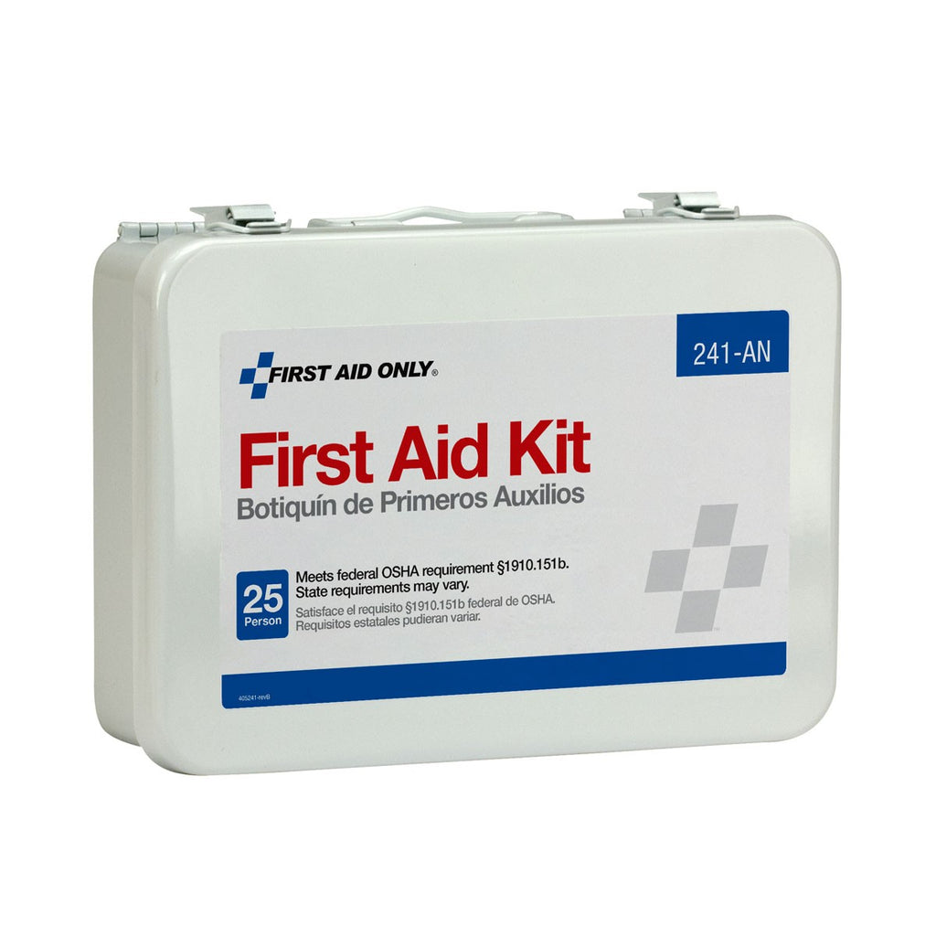 First Aid Only 25 Person 16 Unit First Aid Kit, Metal Case