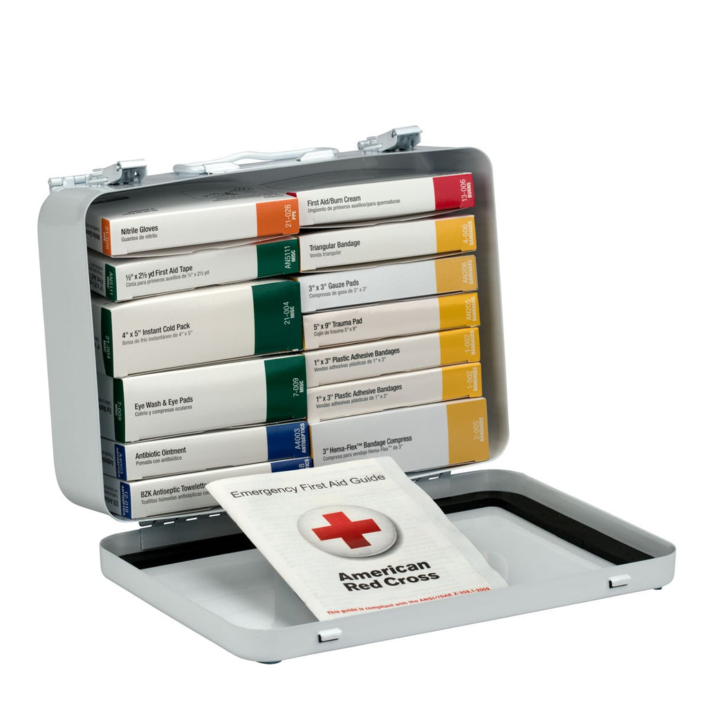 First Aid Only 25 Person 16 Unit First Aid Kit, Metal Case