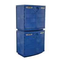 Justrite Polyethylene Corrosives and Acid Cabinet, Holds Thirty-Six 2-1/2 L Bottles, 2 Door