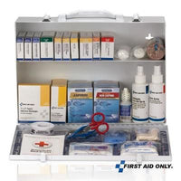 First Aid Only 2 Shelf Industrial Station, 516 Pieces, Metal Cabinet (Pack of 3)
