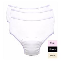 Care Active 6-Ounce Women's Reusable Incontinence Panty (3-Pack Assorted Colors)