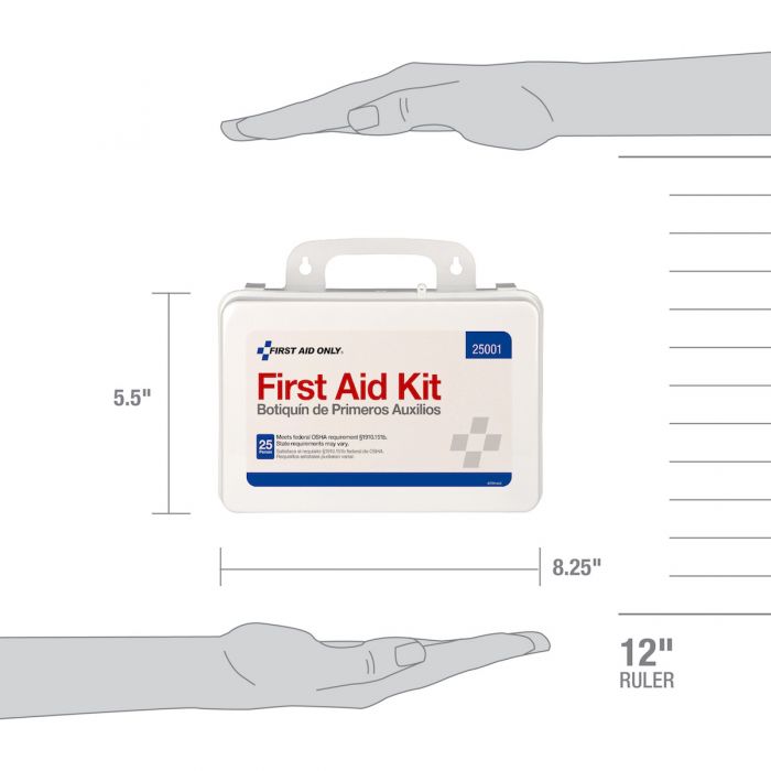 First Aid Only 25-Person Plastic First Aid Kit | 113 Pieces