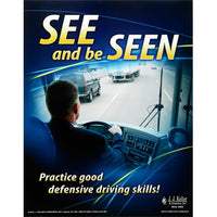 JJ Keller Motorcoach Defensive Driving Training Program - Awareness Poster