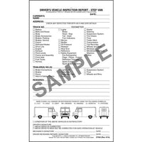 JJ Keller Detailed Driver's Vehicle Inspection Report - Step Van, Snap-Out Format - Stock (Pack of 10)
