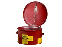 Justrite 1 Gallon Dip Tank for Cleaning Parts, Manual Cover with Fusible Link, Steel