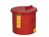 Justrite 5 Gallon Dip Tank for Cleaning Parts, Manual Cover with Fusible Link, Steel