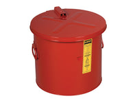 Justrite 8 Gallon Dip Tank for Cleaning Parts, Manual Cover with Fusible Link, Steel