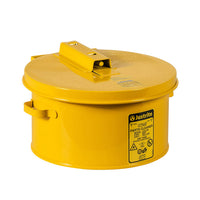 Justrite 1 Gallon Dip Tank for Cleaning Parts, Manual Cover with Fusible Link, Steel