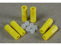 Justrite 2.0-Mm OD Hard-Wall Tubing Compression Fittings with Ferrules for HPLC Poly Manifold, Package of 6