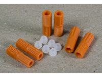 Justrite 2.5-Mm OD Hard-Wall Tubing Compression Fittings with Ferrules for HPLC Poly Manifold, Package of 6