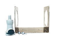 Justrite Wall Bracket Kit with Prolypropylene Connector to Relocate the HPLC Coalescing/Carbon Filter