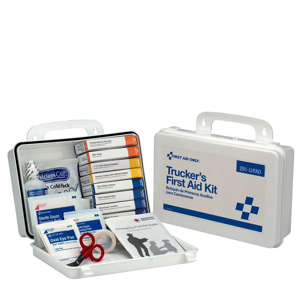First Aid Only 16 Unit Truckers First Aid Kit for Commercial Vehicle Compliance