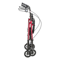 Drive Medical Adjustable Height Rollator with 6" Casters