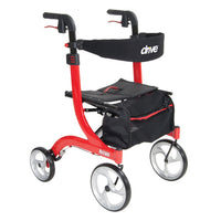 Drive Medical Nitro Aluminum Rollator with 10" Casters