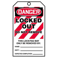 JJ Keller STOPOUT® Tags By-The-Roll - Danger Locked Out Do Not Remove