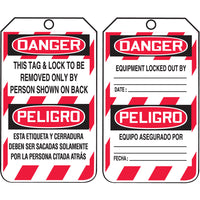 JJ Keller Lockout/Tagout Tags - Bilingual (Spanish)