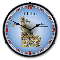 Idaho Supports the 2nd Amendment 14" LED Wall Clock