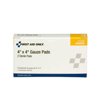 First Aid Only 4" x 4" Sterile Gauze Pads, 2 Per Box(Pack of 350)