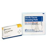 First Aid Only 4" x 4" Sterile Gauze Pads, 2 Per Box(Pack of 350)