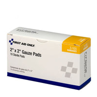 First Aid Only 2" x 2" Sterile Gauze Pads, 10 Per Box(Pack of 200)