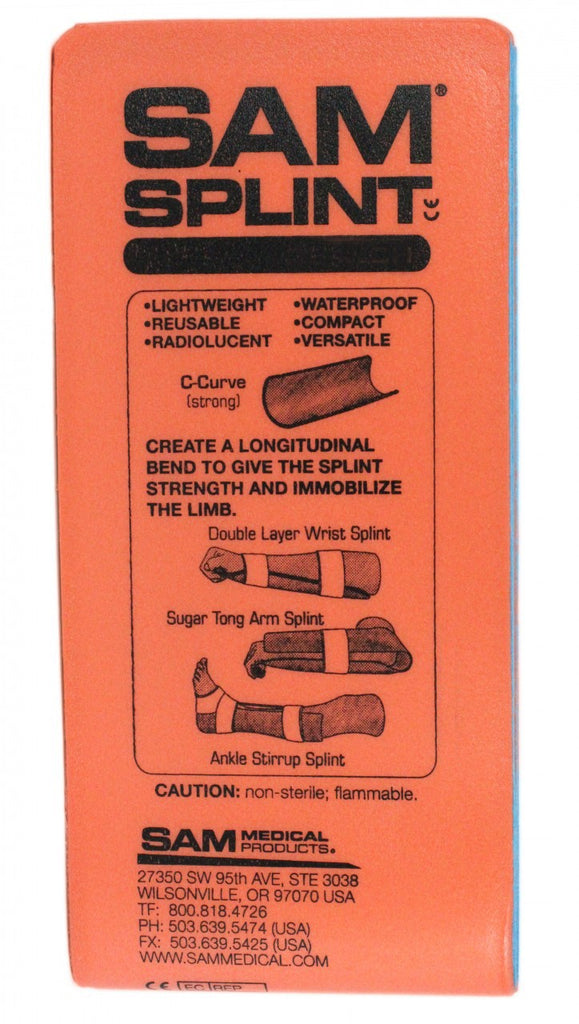 First Aid Only Sam Splint Junior, 9" x 4" Emergency Immobilization Tool