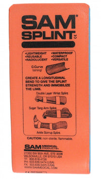 First Aid Only Sam Splint, 9" Length x 4" Width, Junior(Pack of 18)
