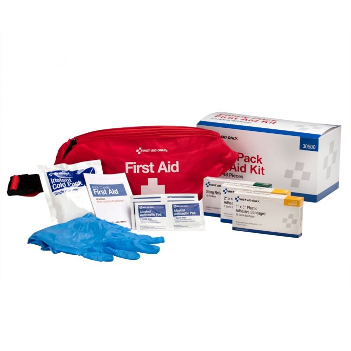 First Aid Only First Aid Kit Fanny Pack, Portable Fabric Case for Mobile Response