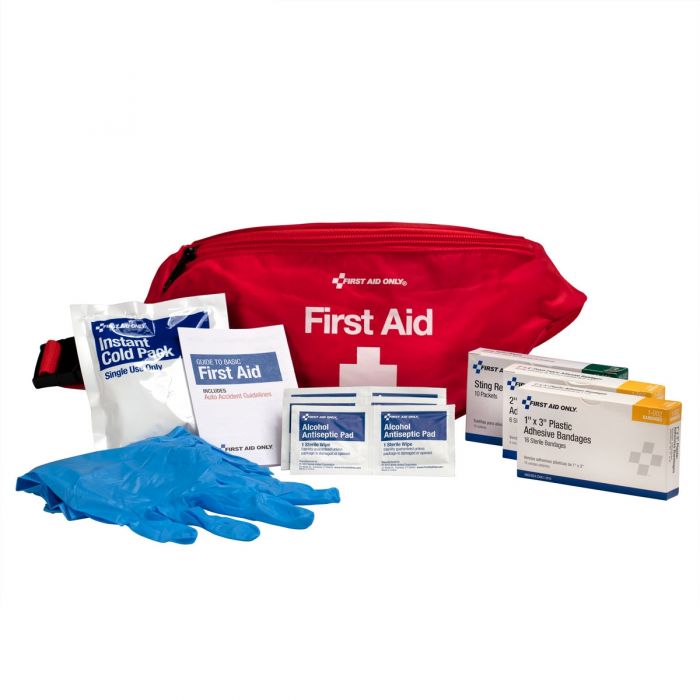 First Aid Only First Aid Kit Fanny Pack, Portable Fabric Case for Mobile Response