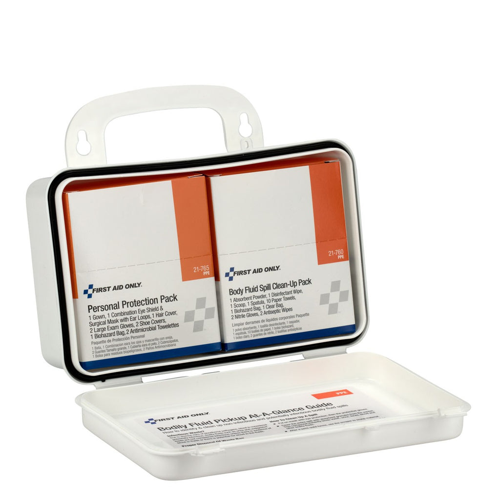 First Aid Only Unitized BBP Spill Clean-Up Kit in Plastic Case