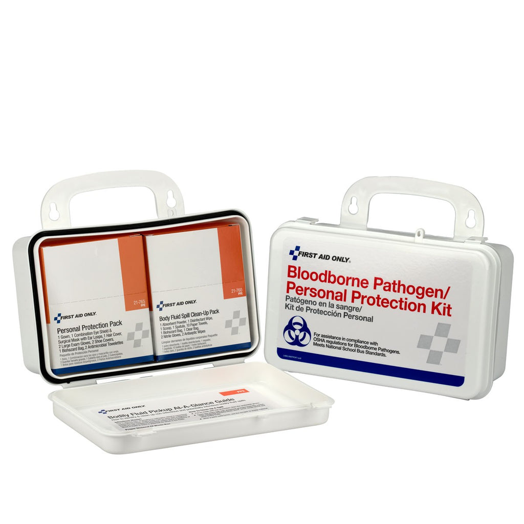 First Aid Only Unitized BBP Spill Clean-Up Kit in Plastic Case