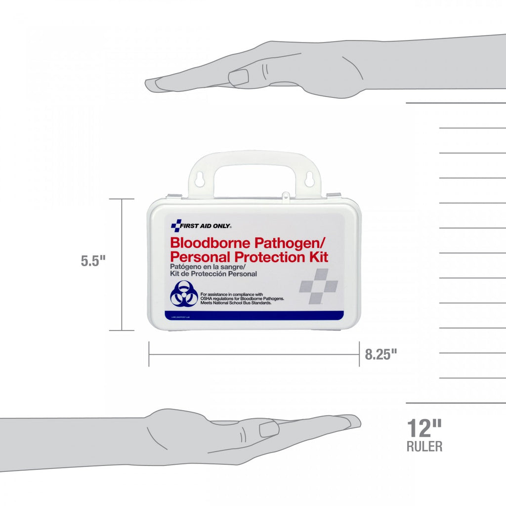 First Aid Only Unitized BBP Spill Clean-Up Kit in Plastic Case