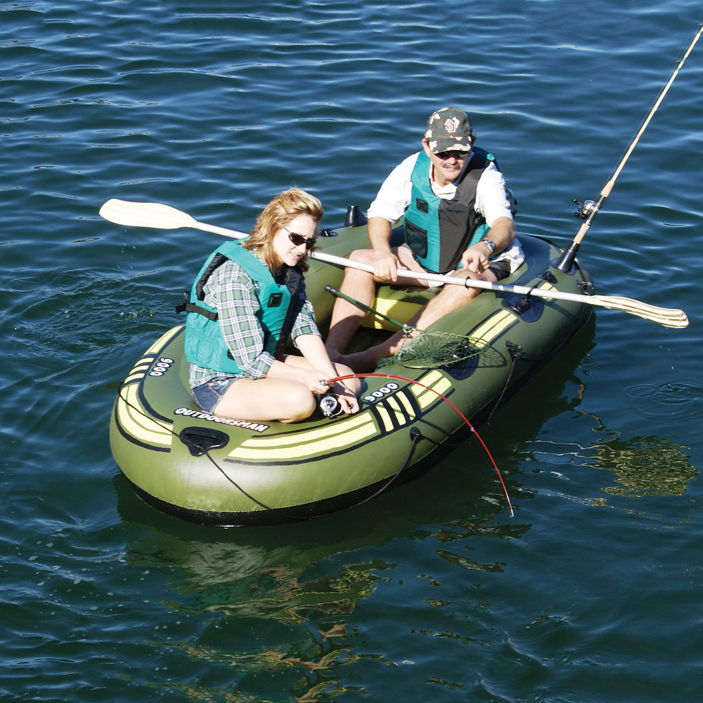 Solstice Outdoorsman 4-Person 9' Fishing Inflatable Boat