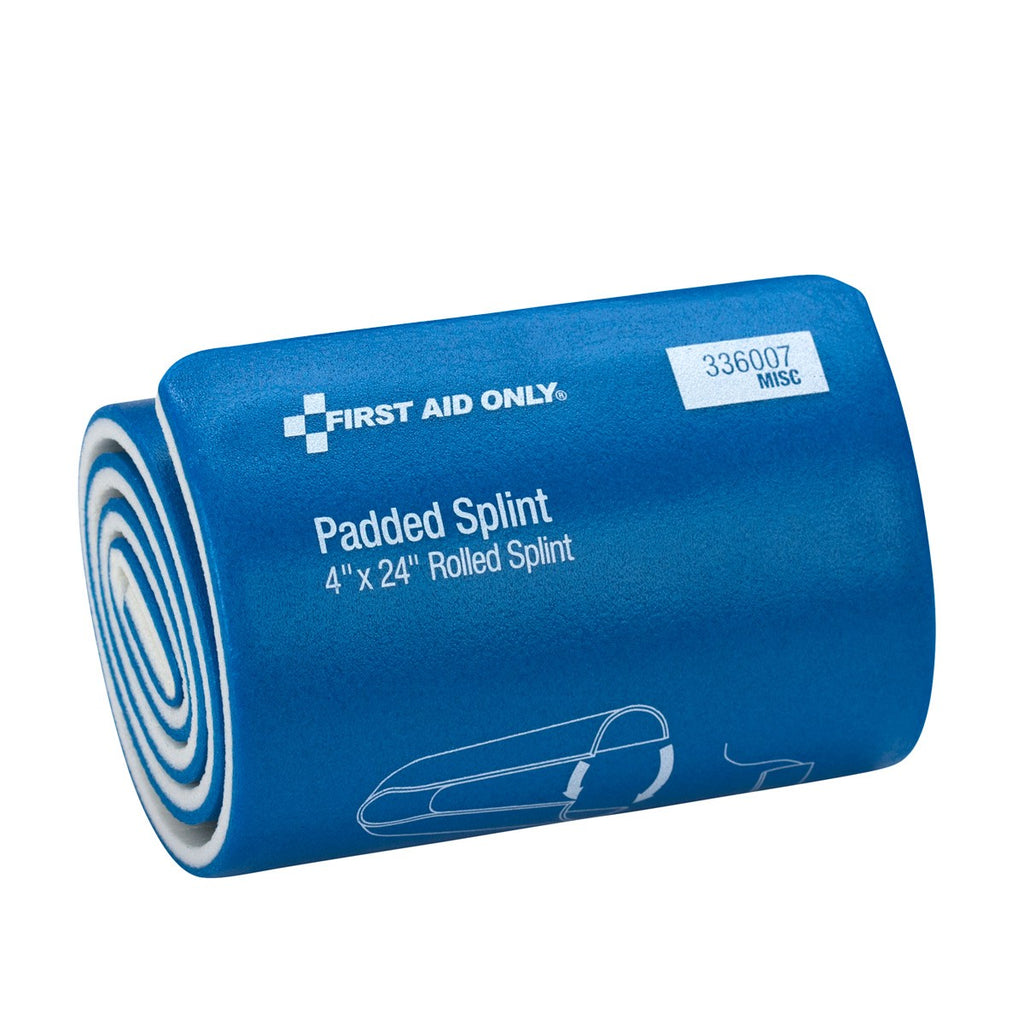 First Aid Only 4" x 24" Padded Splint for Emergency Fracture Stabilization