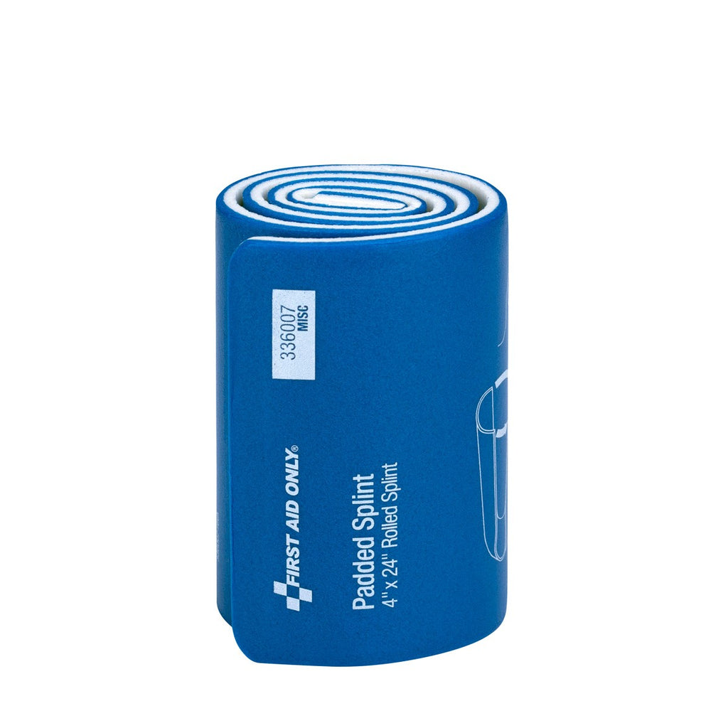 First Aid Only 4" x 24" Padded Splint for Emergency Fracture Stabilization