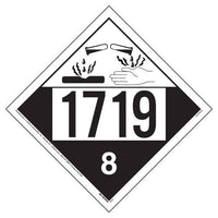 JJ Keller 1719 Placard - Class 8 Corrosive