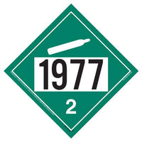 JJ Keller 1977 Placard, Division 2.2 Non-Flammable Gas