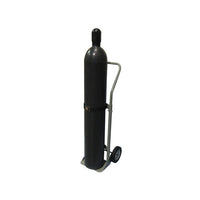 Justrite Single Cylinder Hand Truck, 8 Inch Semi-Pneumatic Wheels