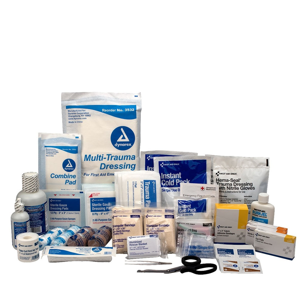 First Aid Only First Responder Refill Pack | 151-Piece Trauma and Burn Supply Pack