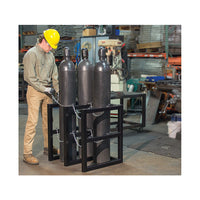 Justrite 2W X 2D Gas Cylinder Storage Rack | For 4 Cylinders