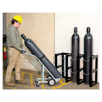Justrite 3W X 1D Gas Cylinder Storage Rack | For 3 Cylinders