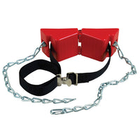 Justrite HDPE Gas Cylinder Support Bracket With Chain, One 12" Cylinder Capacity, Wall Mount