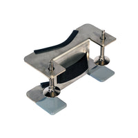 Justrite Stainless Steel Gas Cylinder Support Bracket, One 12" Cylinder Capacity, Bench Mount, Stainless Steel