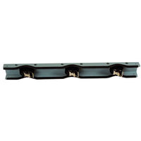 Justrite Steel Gas Cylinder Support Bracket, Three 12" Cylinder Capacity, Wall Mount