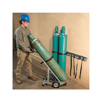 Justrite GSteel Gas Cylinder Support Bracket, Four 12" Cylinder Capacity, Wall Mount