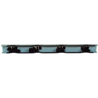 Justrite GSteel Gas Cylinder Support Bracket, Four 12" Cylinder Capacity, Wall Mount