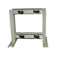 Justrite Steel Gas Cylinder Stand, 4 Cylinder Capacity, Back-To-Back