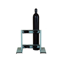 Justrite Steel Gas Cylinder Stand, 4 Cylinder Capacity, Back-To-Back