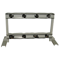Justrite Gas Cylinder Stand, 8 Cylinder Capacity, Back-To-Back, Steel
