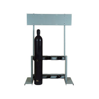Justrite Gas Cylinder Process Stand, 6 Cylinder Capacity, Back-To-Back, Steel