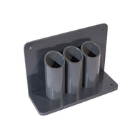 JustRite Lecture Bottle (LB) Gas Cylinder Holder, 3 Cylinder Capacity, Wall/Bench Mount